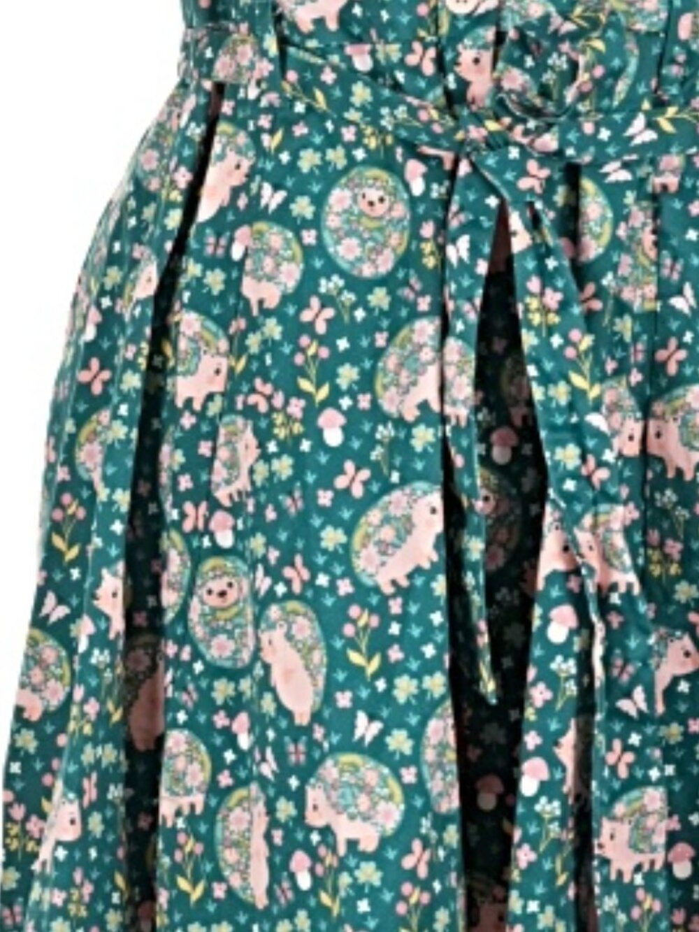 Eva Rose Modern Millie Hedgehog Shirtwaist Dress 1X Plus New Made in USA - Picture 3 of 5